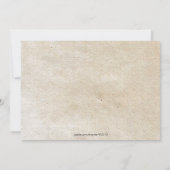 Late Herfst of Winter Rustic Tree Lights Wedding Kaart (Achterkant)