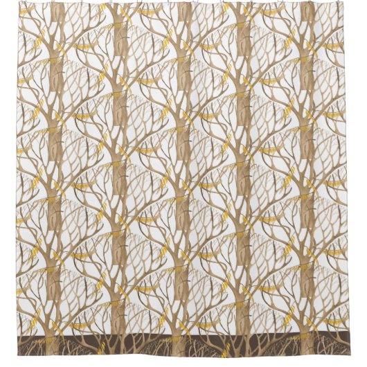 Late herfst op een douchegordijn (Voorkant)