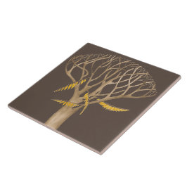 Late herfst op een keramische Tegel (B) Tegeltje