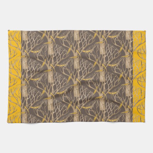 Late herfst op een keukenhanddoek (Horizontaal)