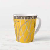 Late herfst op een kleine latte Mok (Rechterhoek)