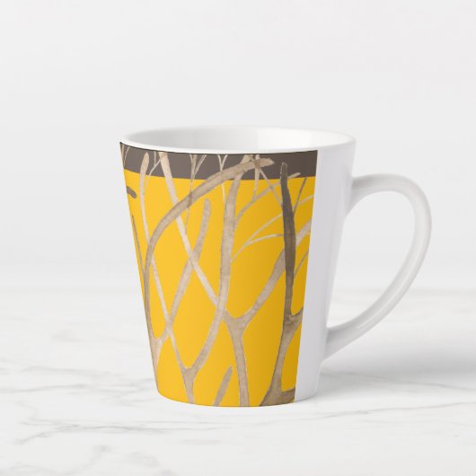 Late herfst op een kleine latte Mok (Rechts)