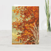 Late Herfst Sky Jonah 2:9 Quote Happy Thanksgiving Kaart (Achterkant)