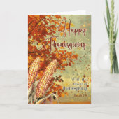 Late Herfst Sky Jonah 2:9 Quote Happy Thanksgiving Kaart (Voorkant)