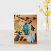 late herfstdagen kaart (Gele Bloem)