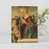Late Italiaanse renaissance Madonna, Kind en Engel Kaart (Staand voorkant)