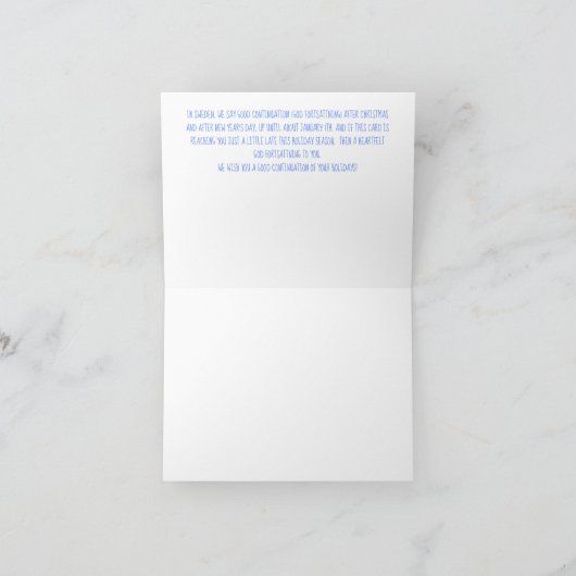 late kerstKaart Feestdagen Kaart (Binnen)