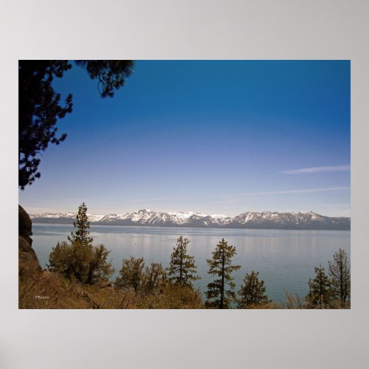 Late lente in het meer van Tahoe (Poster) Poster (Voorkant)
