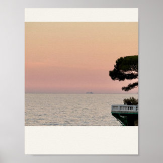 LATE LICHT — Mediterrane Zonsondergang Fotografie Poster