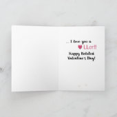 Late Llamas Valentijn's Day Hearts Kaart (Binnen)