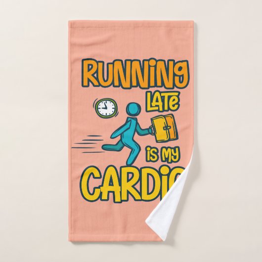 Late lopen is mijn hart bad handdoek (Handdoek)