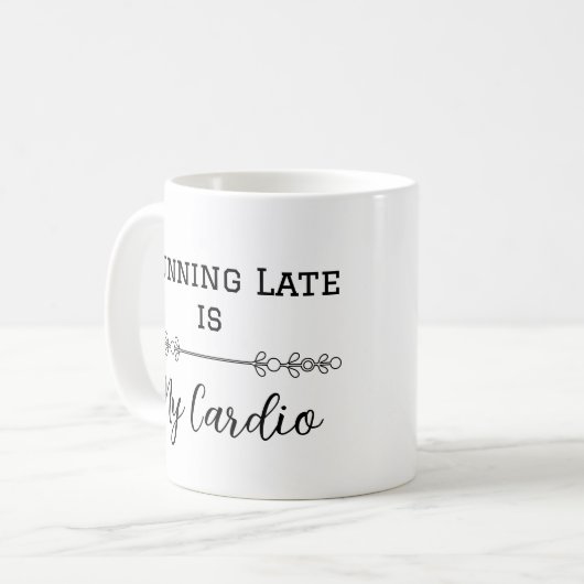 Late lopen is mijn hart koffiemok (Voorkant links)