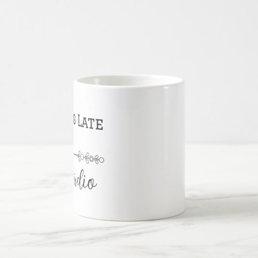 Late lopen is mijn hart koffiemok (Center)