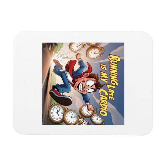 Late lopen is mijn hart magneet (Horizontaal)