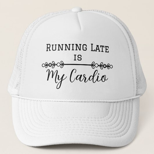 Late lopen is mijn hart trucker pet (Voorkant)