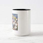 Late lopen is mijn hart tweekleurige koffiemok (Center)