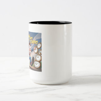 Late lopen is mijn hart tweekleurige koffiemok