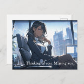 Late middag in mijn kantoor briefkaart (Voorkant / Achterkant)