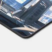 Late middag in mijn kantoor bureaumat (Hoek)