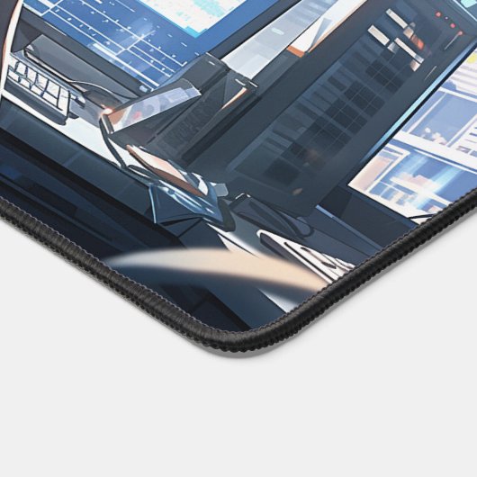 Late middag in mijn kantoor bureaumat (Hoek)