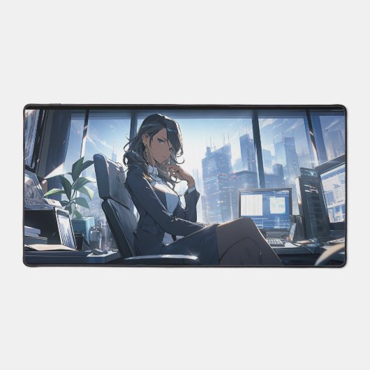 Late middag in mijn kantoor bureaumat (Voorkant)