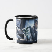 Late middag in mijn kantoor mok (Links)