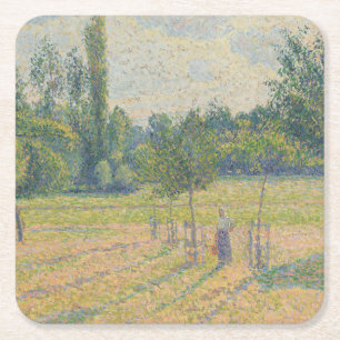 "Late middag in onze weide" - Camille Pissarro  Kartonnen Onderzetters