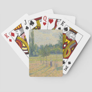 "Late middag in onze weide" - Camille Pissarro Pokerkaarten