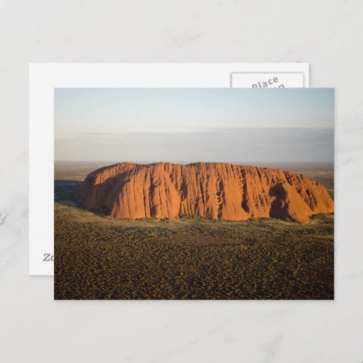 Late middag Light op Uluru / Ayers Rock, Briefkaart (Voorkant / Achterkant)