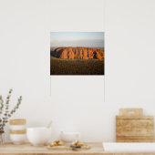 Late middag Light op Uluru / Ayers Rock, Poster (Keuken)