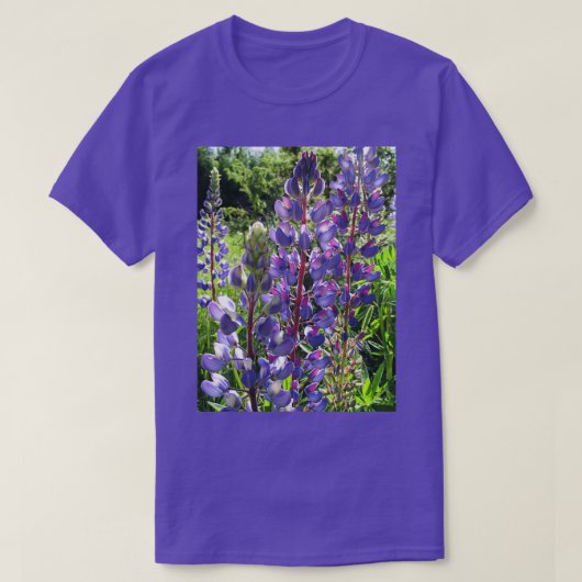 Late middag Lupins T-shirt (Design voorkant)