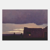 "Late Middag" Westerne kunst van Maynard Dixon Inpakpapier Vel (Voorkant 3)