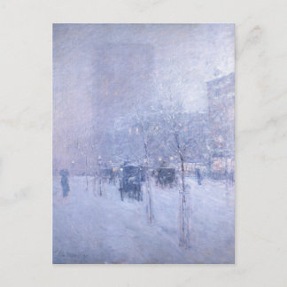 Late Middagmiddag New York Winter - Childe Hassam Briefkaart
