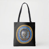 Late middeleeuwse manuscript schedel tote bag (Voorkant)