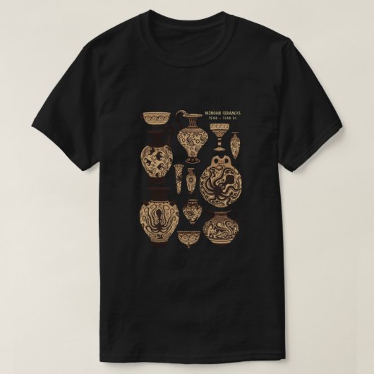Late Minoan Ceramics T-shirt (Design voorkant)