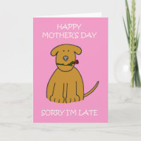 Late Moederdag, Cartoon Puppy.