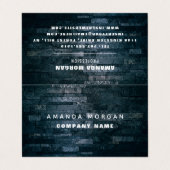 Late muur, moderne stijl dubbele loyaliteit visitekaartje (Buitenkant ongevouwen)