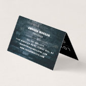 Late muur, moderne stijl dubbele loyaliteit visitekaartje (Achterkant)