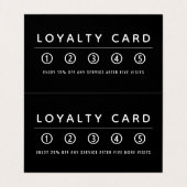 Late muur, moderne stijl dubbele loyaliteit visitekaartje (Binnenkant ongevouwen)