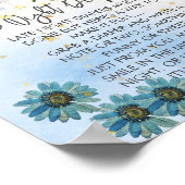 Late nacht luier We kunnen bijna wachten Boho rege Poster (Hoek)