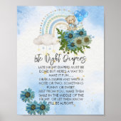 Late nacht luier We kunnen bijna wachten Boho rege Poster (Voorkant)