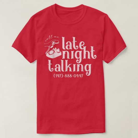 Late nacht praat t-shirt (Design voorkant)