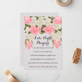 Late nachtklepenkaarten notitiekaartje (Voorkant / Achterkant in situ)