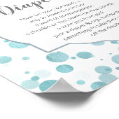 Late nachtkleppen blauw bord, stomme babyjongen poster (Hoek)