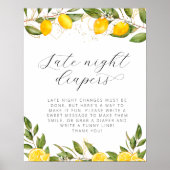 Late nachtkleppen van het Baby shower van de Brigh Poster (Voorkant)