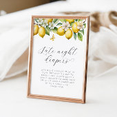 Late nachtkleppen van het Baby shower van de Brigh Poster