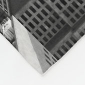 Late namiddag NYC Skyline als zonsondergang BW ben Fleece Deken (Hoek)