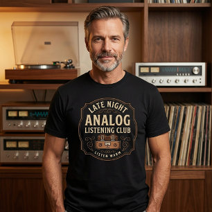 Late Night Analog Listening Club T-shirt