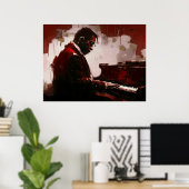 Late night bar pianist poster (Thuiskantoor)