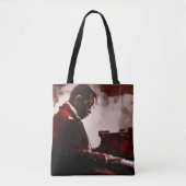 Late night bar pianist tote bag (Voorkant)